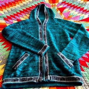 Vintage alpaca wool hoodie